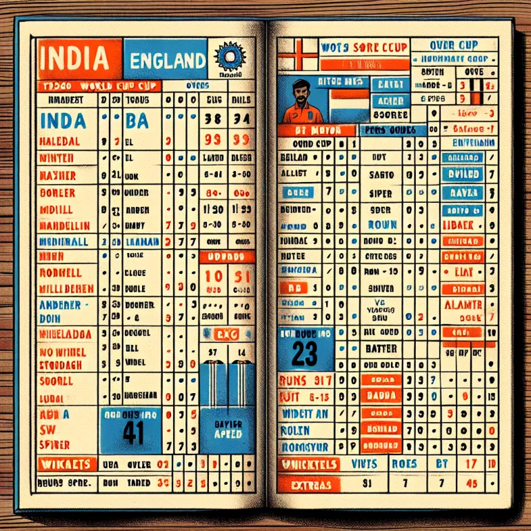 India vs england t20 world cup scorecard