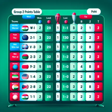 T20 world cup points table group 2