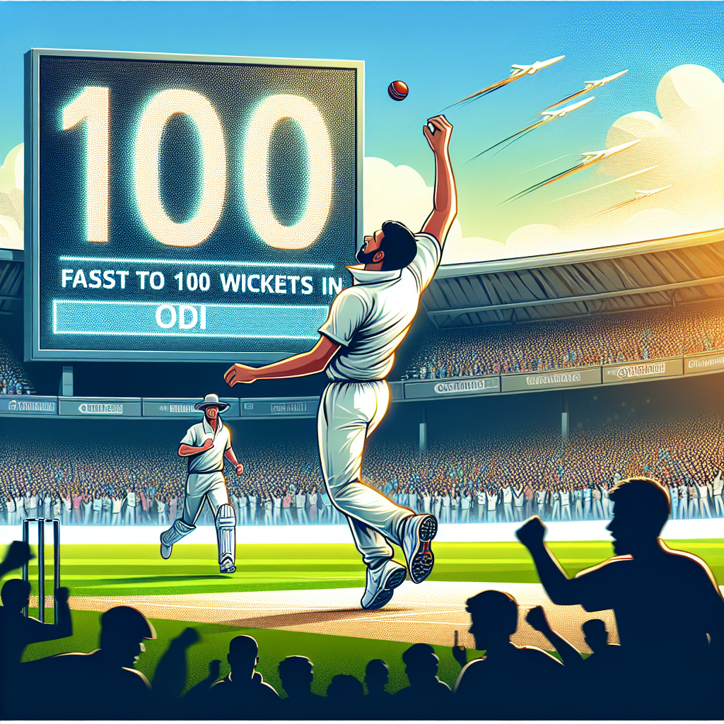 fastest to 100 wickets in odi